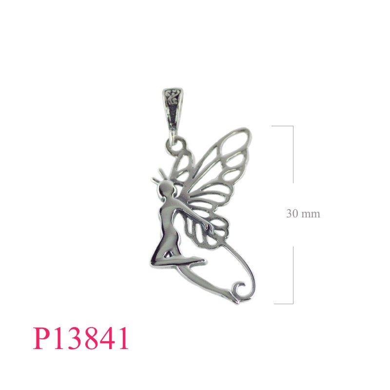 Pendant, fairy silhouette design.