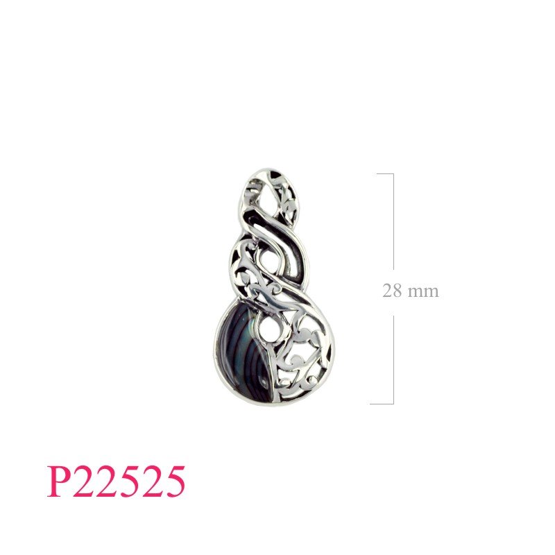 Pendant, filigree Twist.
