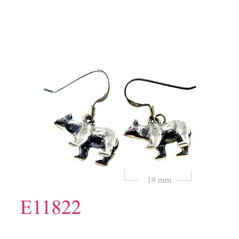 Earrings, bear.