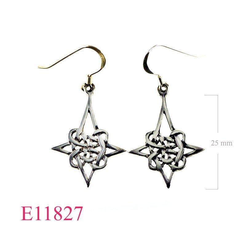 Celtic Earrings, Star Earrings,  Celtic.