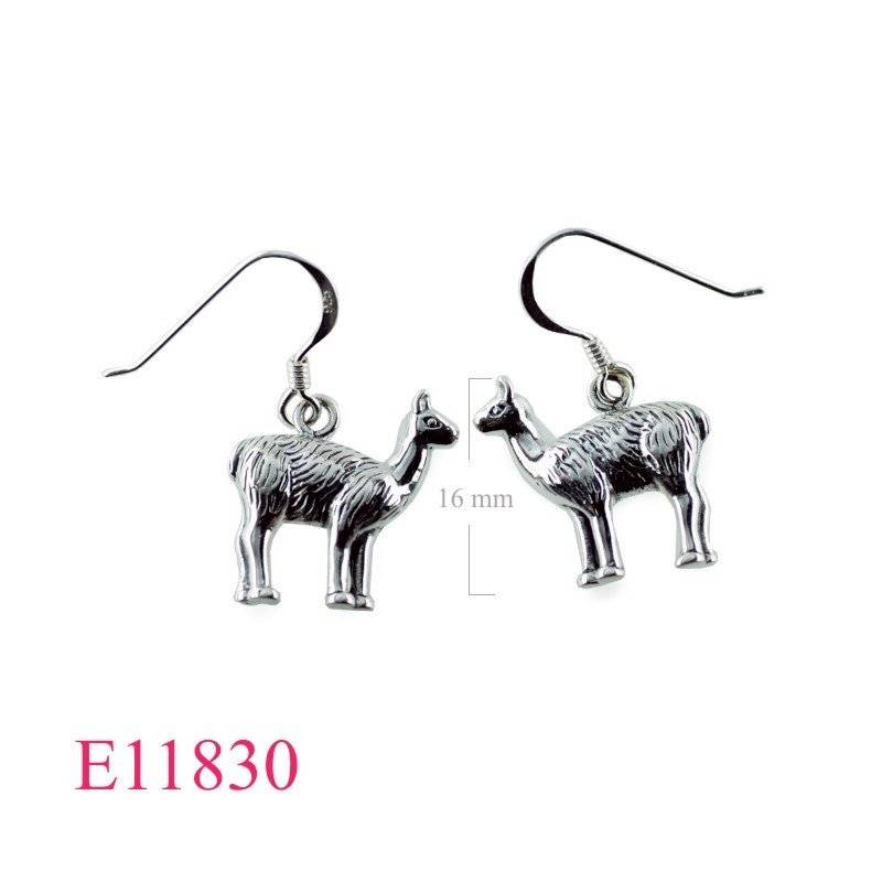 Earrings, lama.