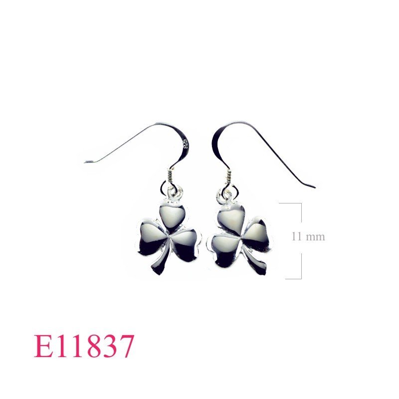 Earrings, Shamrock.