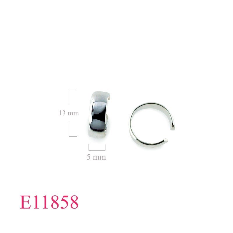 Earrings, 13mm band earcuff.