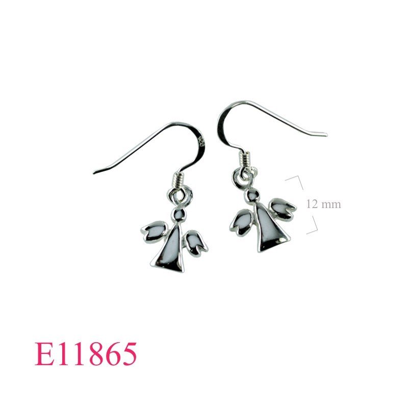 Earrings, guardian angle.