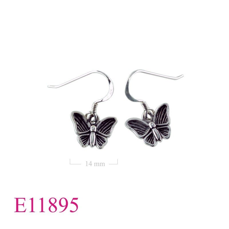Earrings, butterfly.