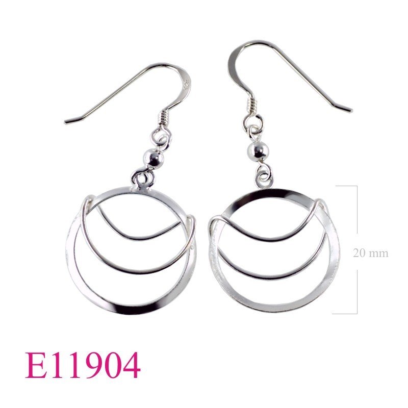 Earrings, loop design.
