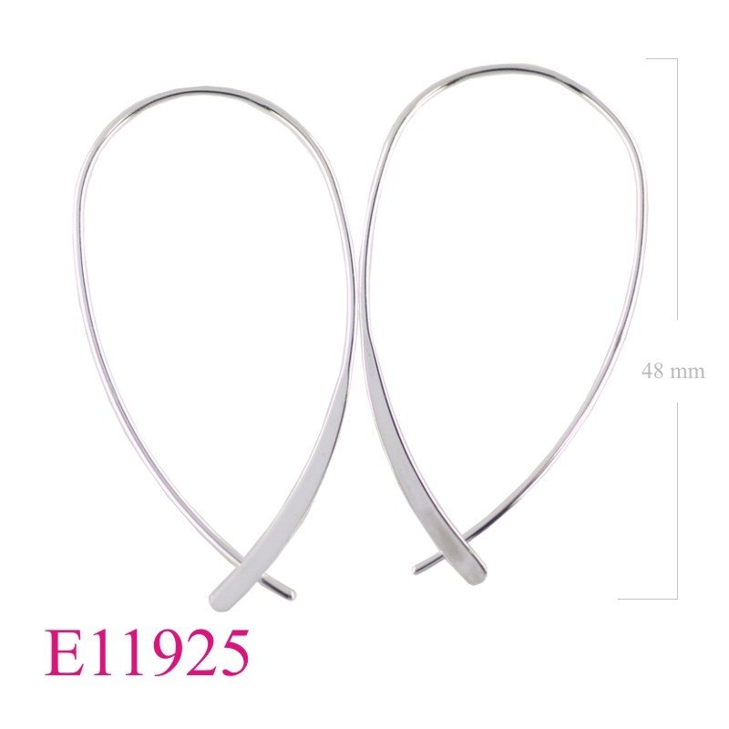 Earrings, wire loop.