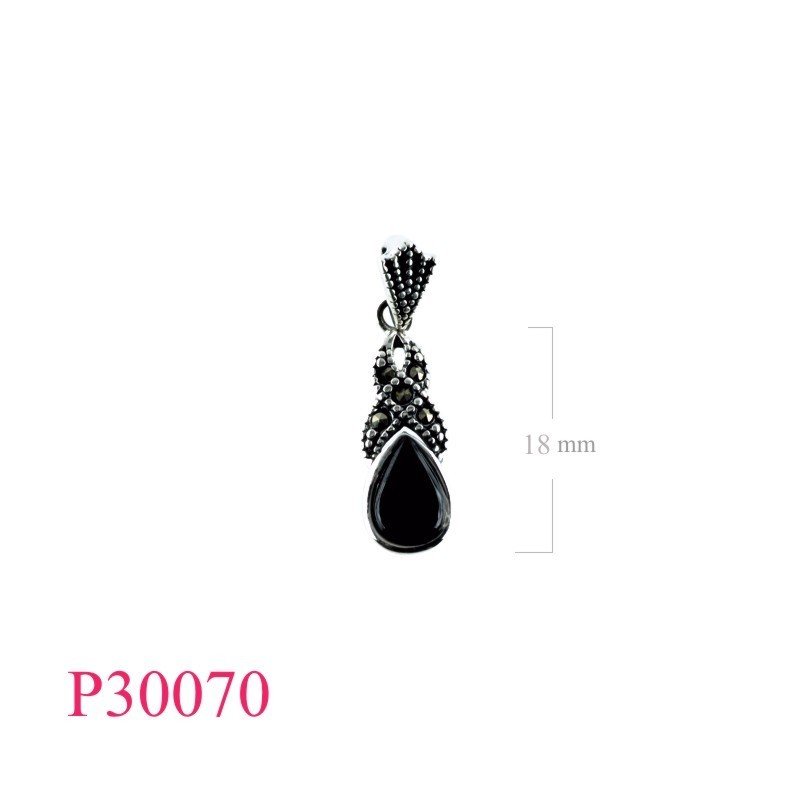 Marcasite Pendant, Cross Pendant,   line and drop stone.