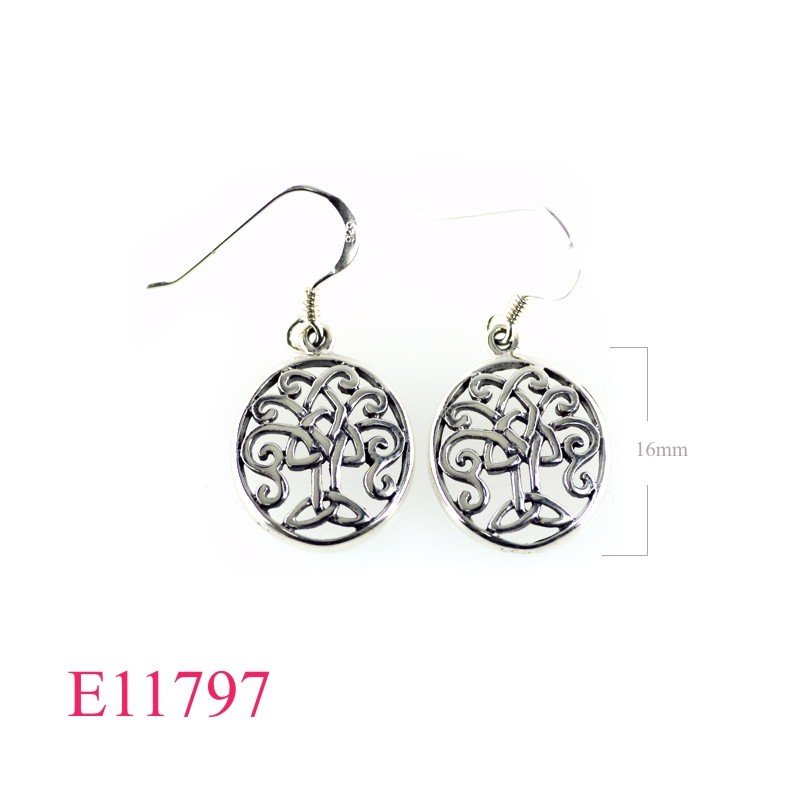 Tree Of Life Earrings, Travel Jewelry Earrings, cut out  design.