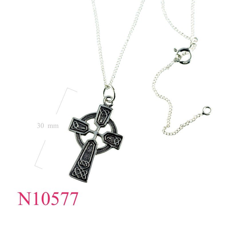 Necklace, 16+2 inches chain and Iona cross.