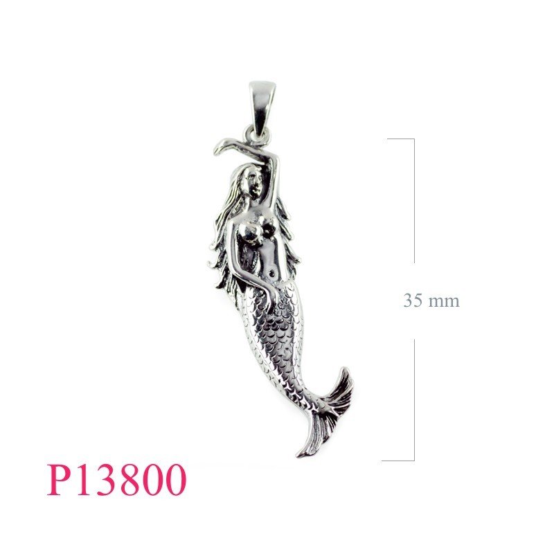 Pendant, mermaid.