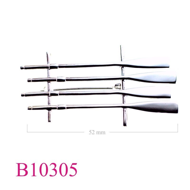 Brooch, 4 long paddles.