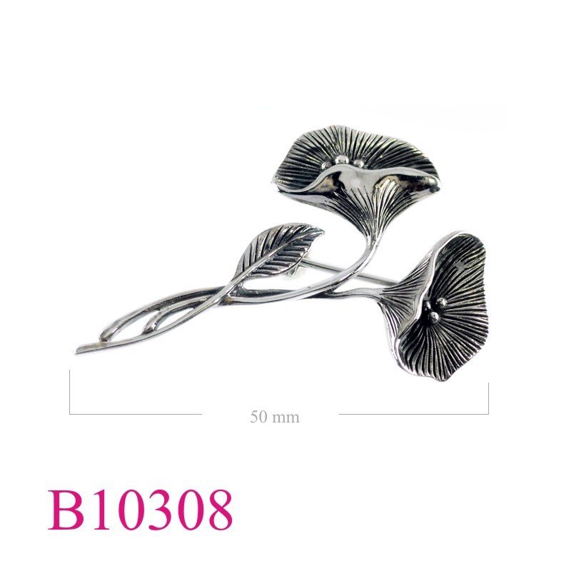 Brooch, 2 flowers.