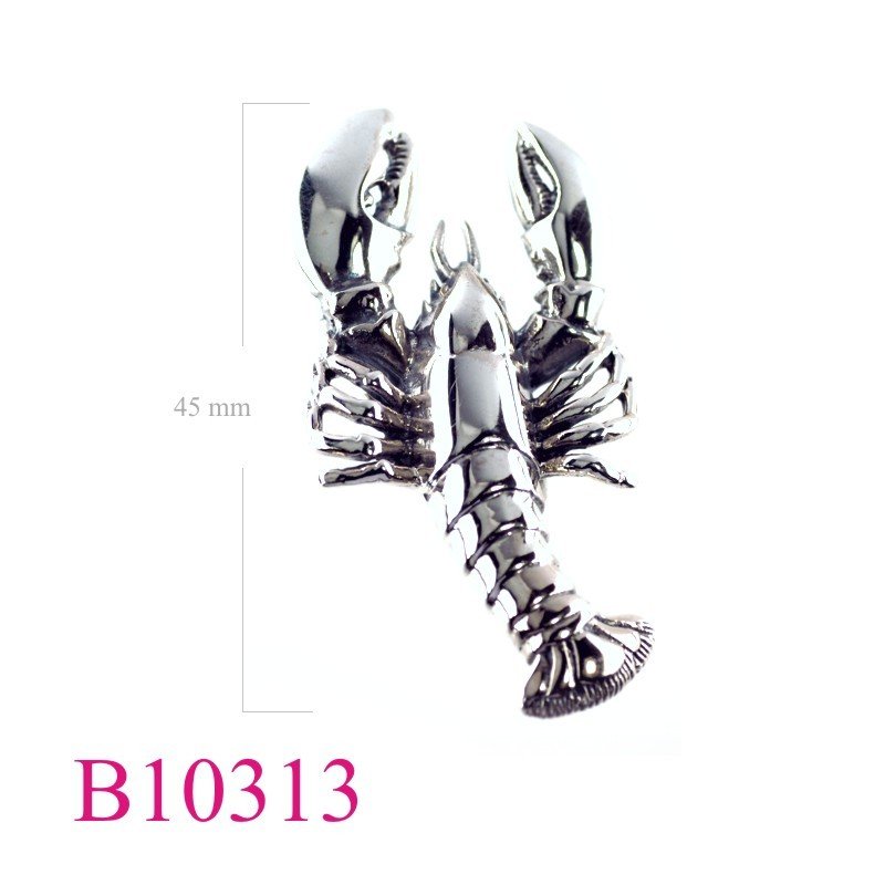 Brooch, lobster.