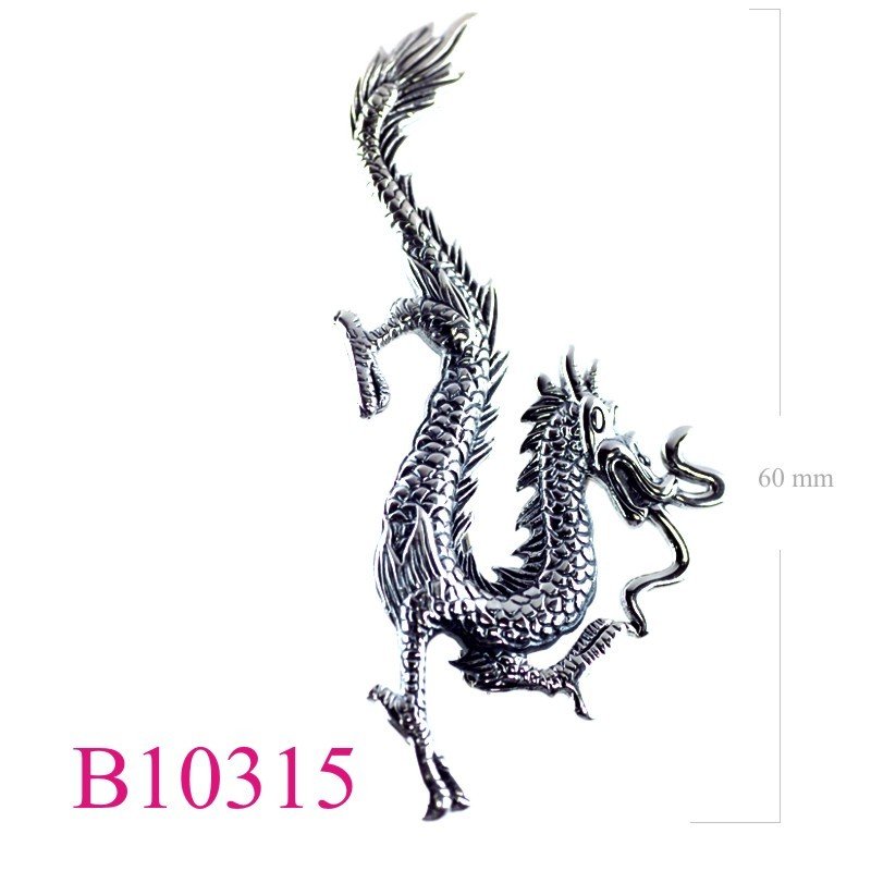 Brooch, dragon.