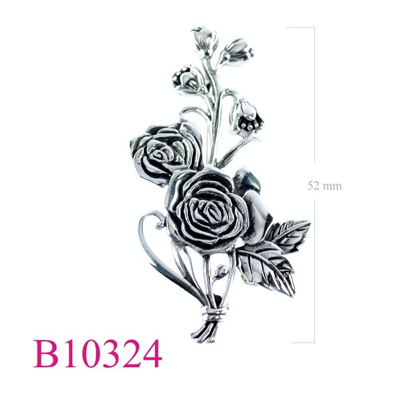 Brooch, roses.