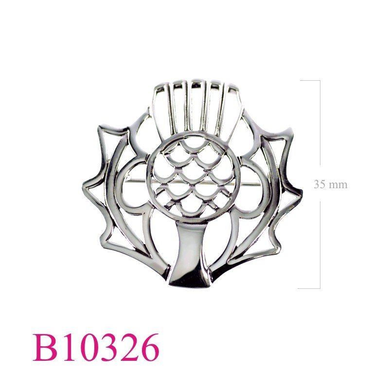 Brooch, open Thistle