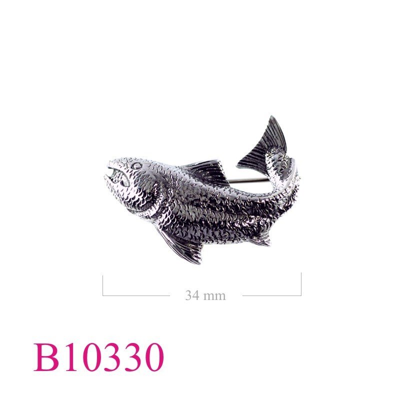 Brooch, trout fish.