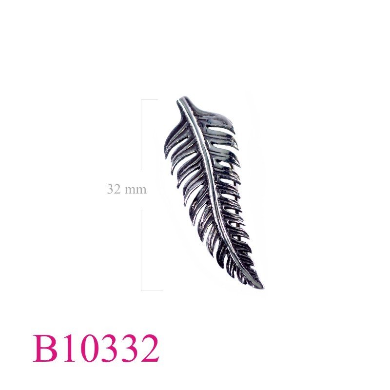 Brooch, NZ fern leaf