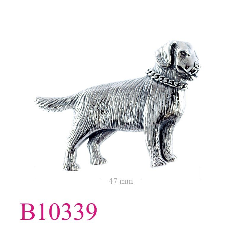 Brooch, big dog.