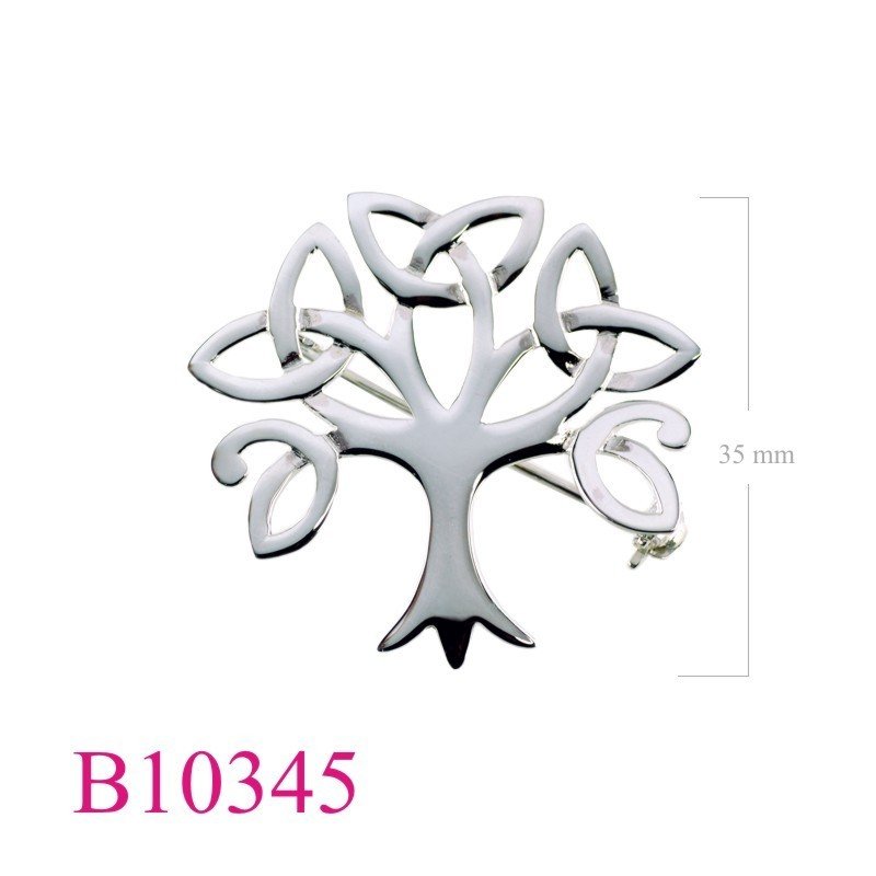 Tree Of Life Brooch, Travel Jewelry Brooch, 35mm Trinity .