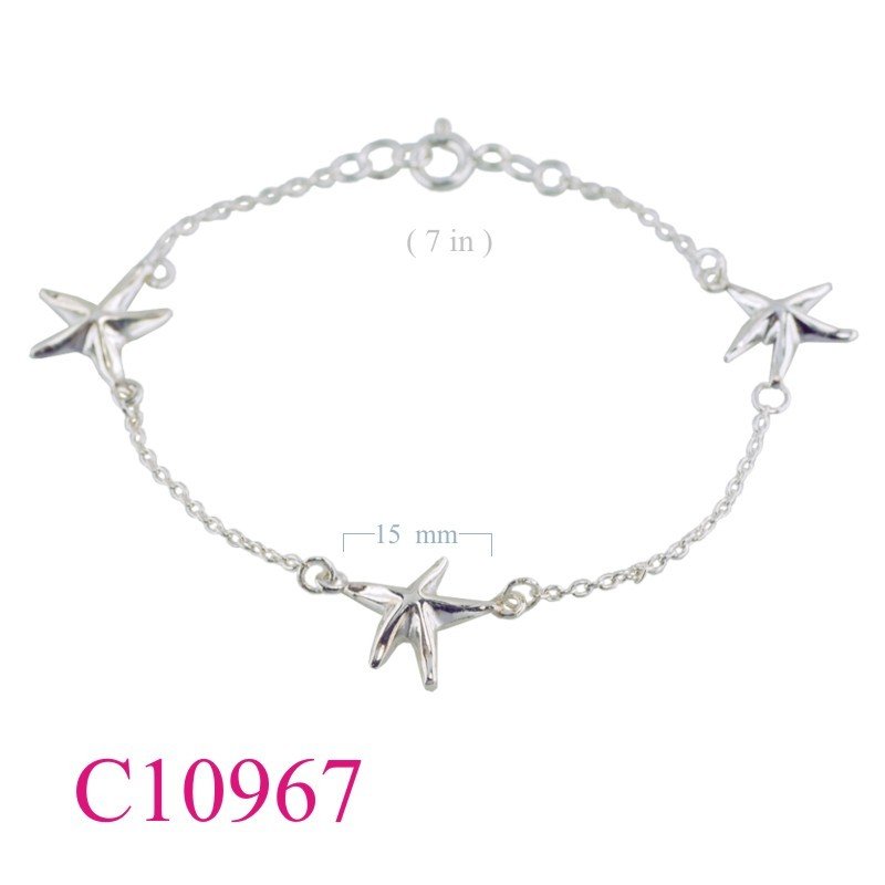 Starfish Bracelet, 3 starfish.