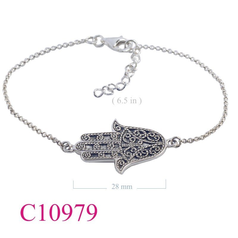 Bracelet, filigree Fatima hand.
