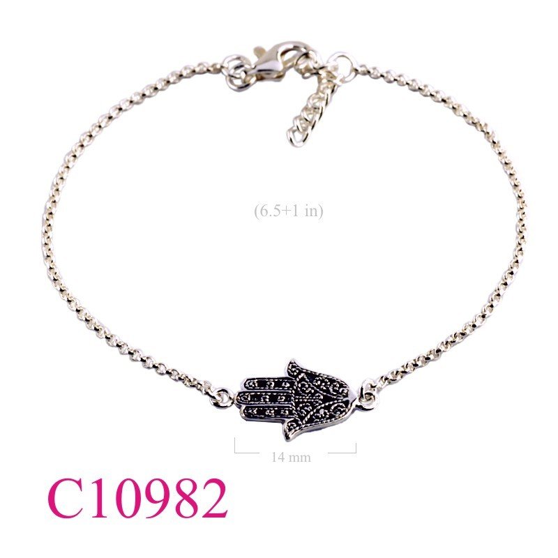 Bracelet, filigree Fatima hand.