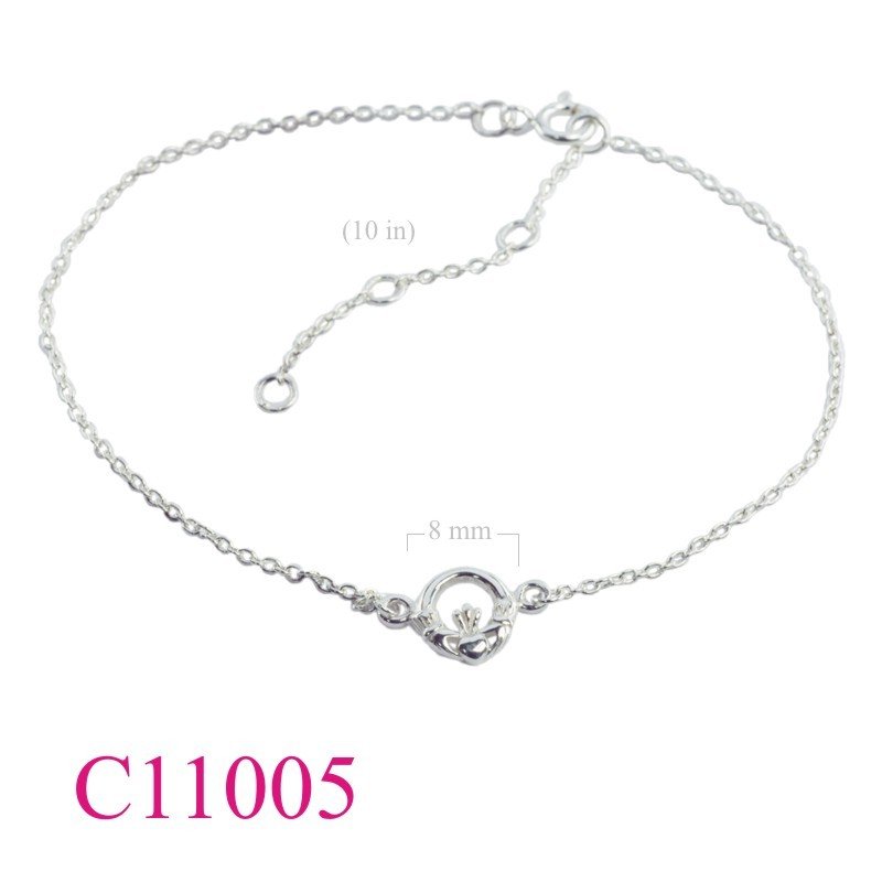 Bracelet, round Claddagh.