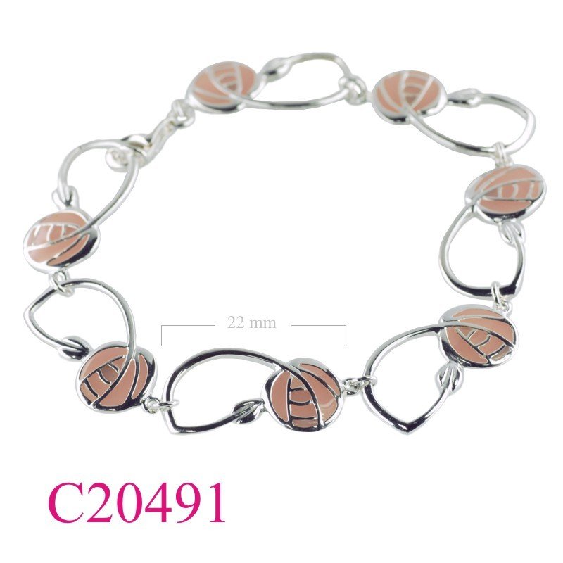 Rose Bracelet, Mackintosh Bracelet, Mackintoshenamel.