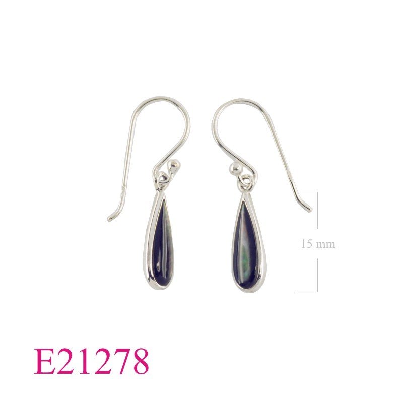 Earrings, drop (Dot hook).