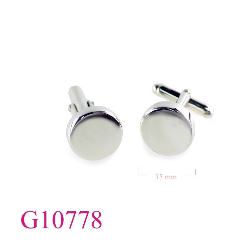 Gift Jewelry, 15mm round cufflinks.