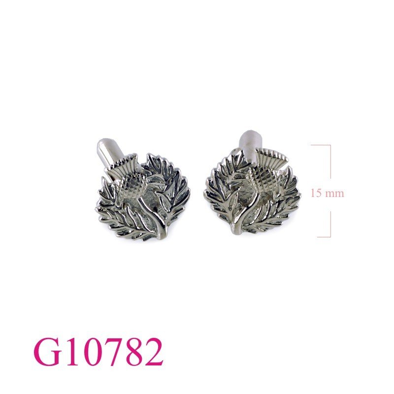 Gift Jewelry, Thistle cufflinks.