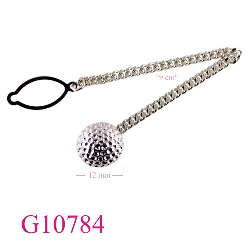 Gift Jewelry, golf button with chainand lamon shape.