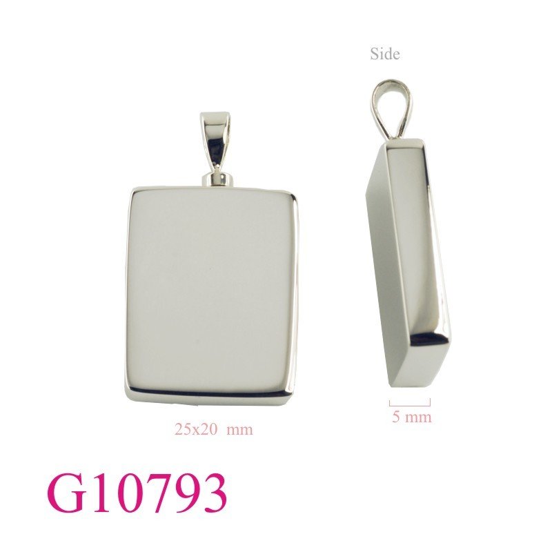 Gift Jewelry, 20x25x5mm rectangle plain perfume bottle.