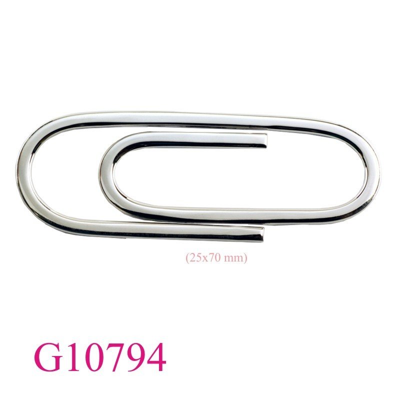 Gift Jewelry, 25x70mm flat wire note clip.