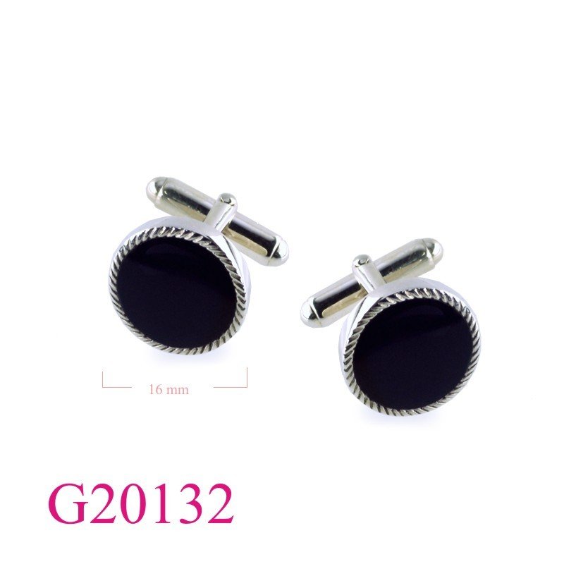 Gift Jewelry, round stone 2 cufflinks.