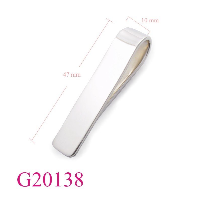 Gift Jewelry, band  plain money clip and enamel red dot.