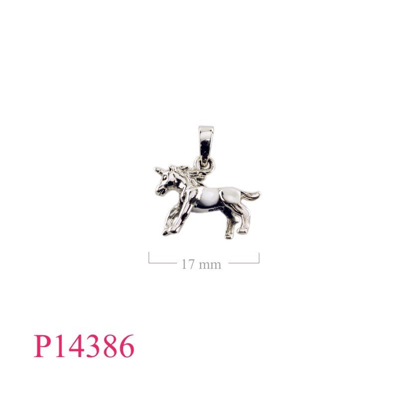 Pendant, 3D unicorn.