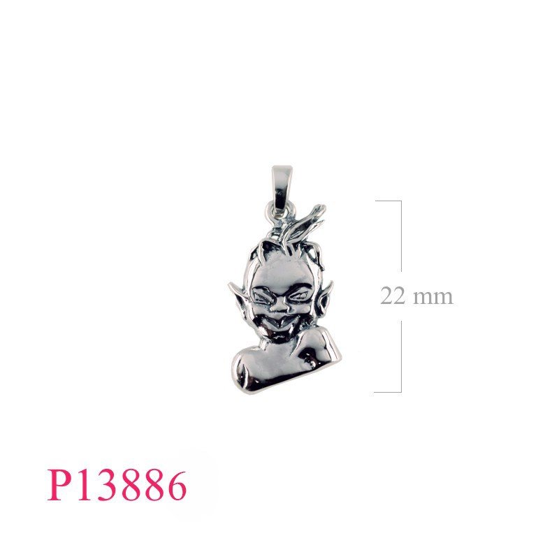 Pendant, tribe man.