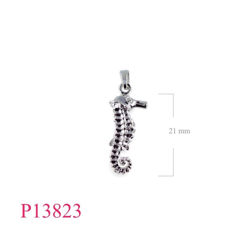 Seahorse Pendant, 21mm seahorse.