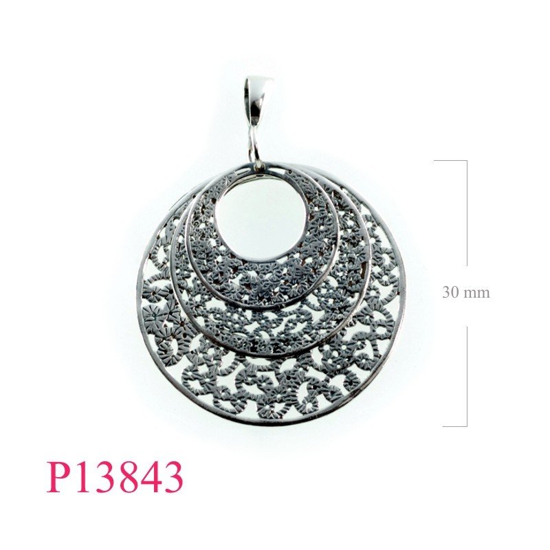 Pendant, 3 round stencils.