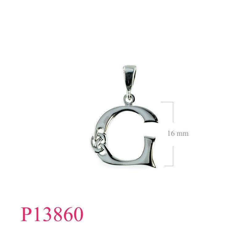 Pendant, "G" Celtic design.
