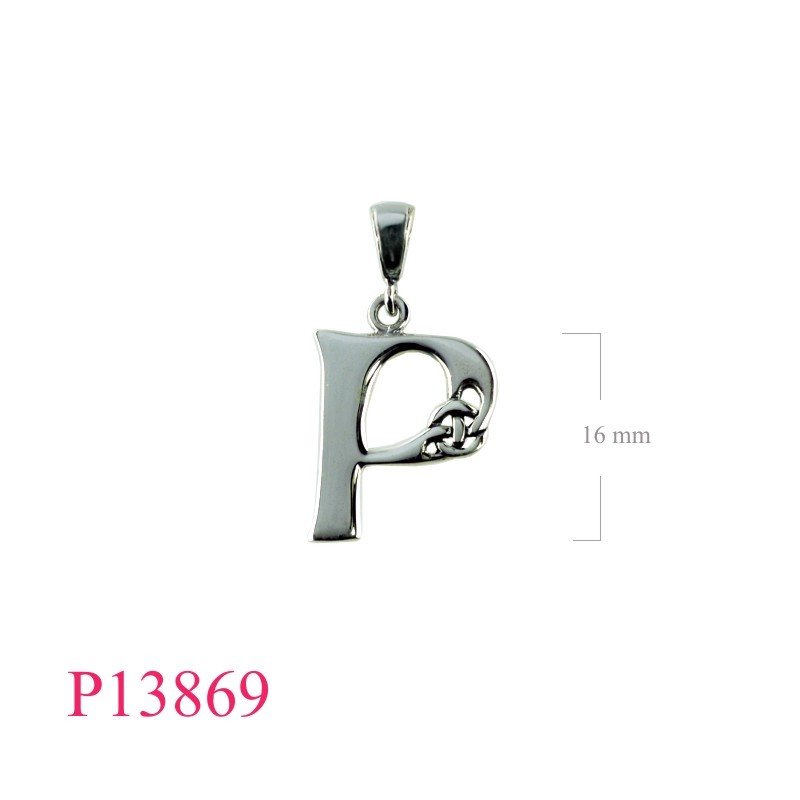 Pendant, "P" Celtic design.