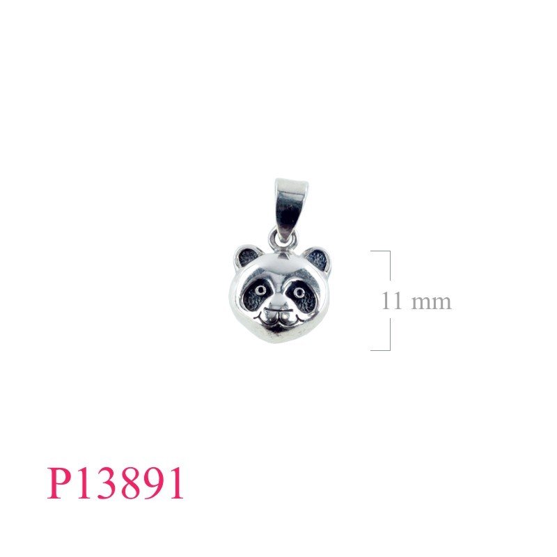Pendant, panda head.