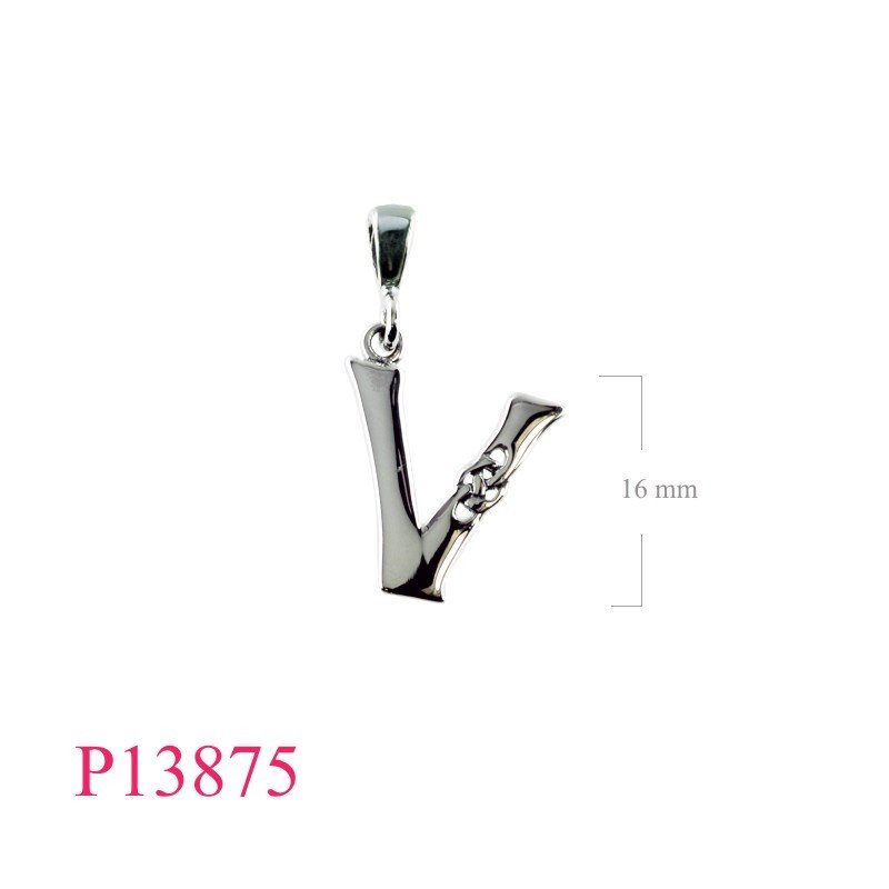 Pendant, "V" Celtic design.