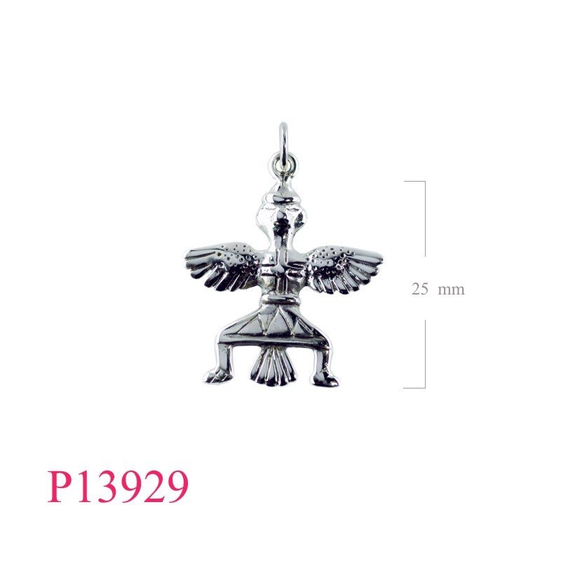 Pendant, bird man.