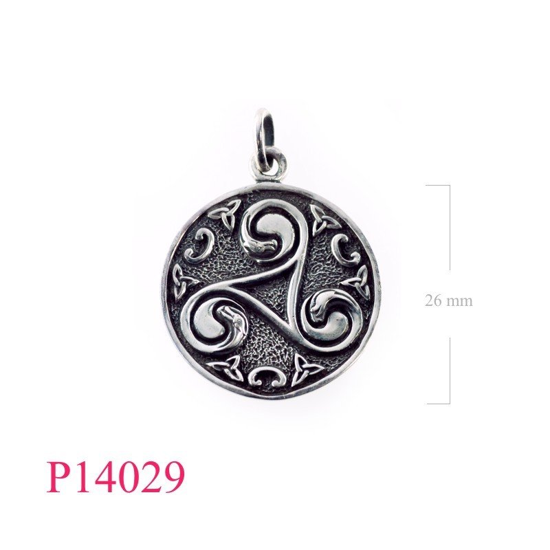 Lion Pendant, Triske Pendant, 26mm round Triske.