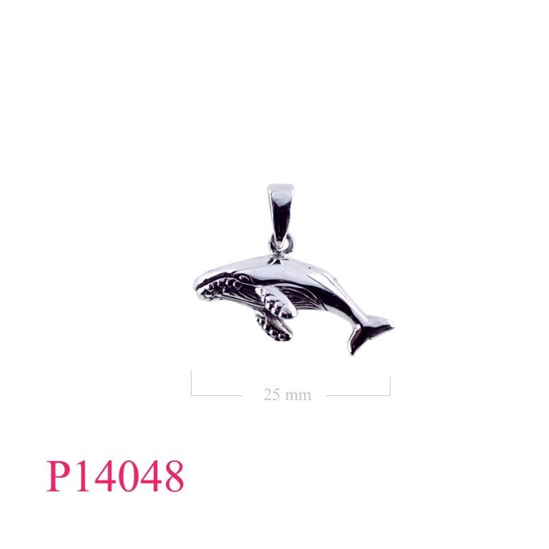 Pendant, hum whale.