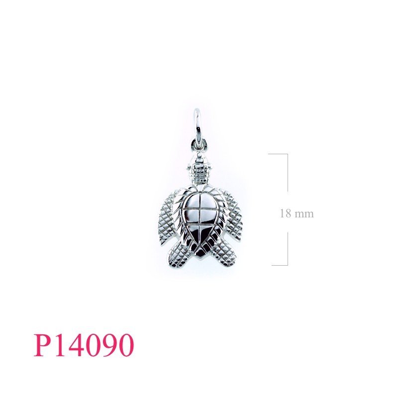 Turtle Pendant, Sea Pendant, 18mm.